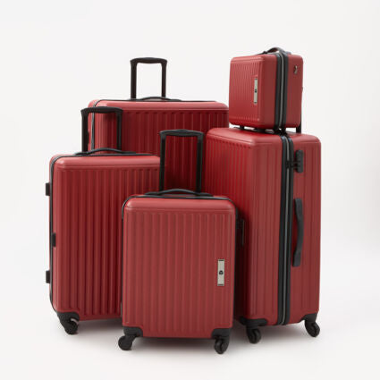 QUBED Red Sequence Hardshell Suitcases Your Daily Store Online