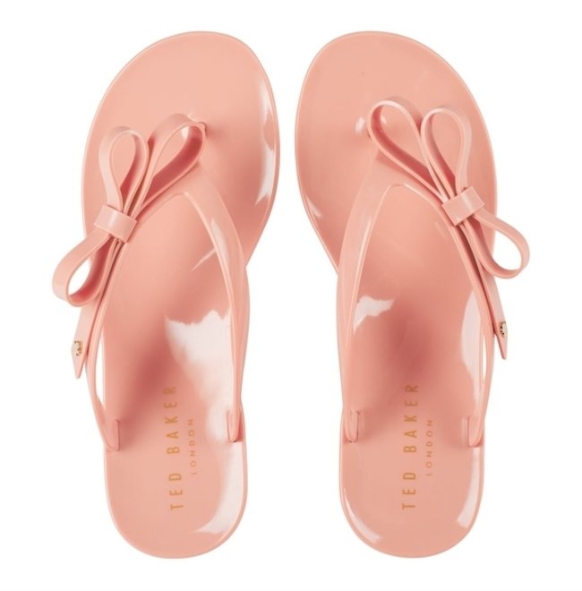 Ted Baker Jassey Bow Sandals-DUSTY PINK