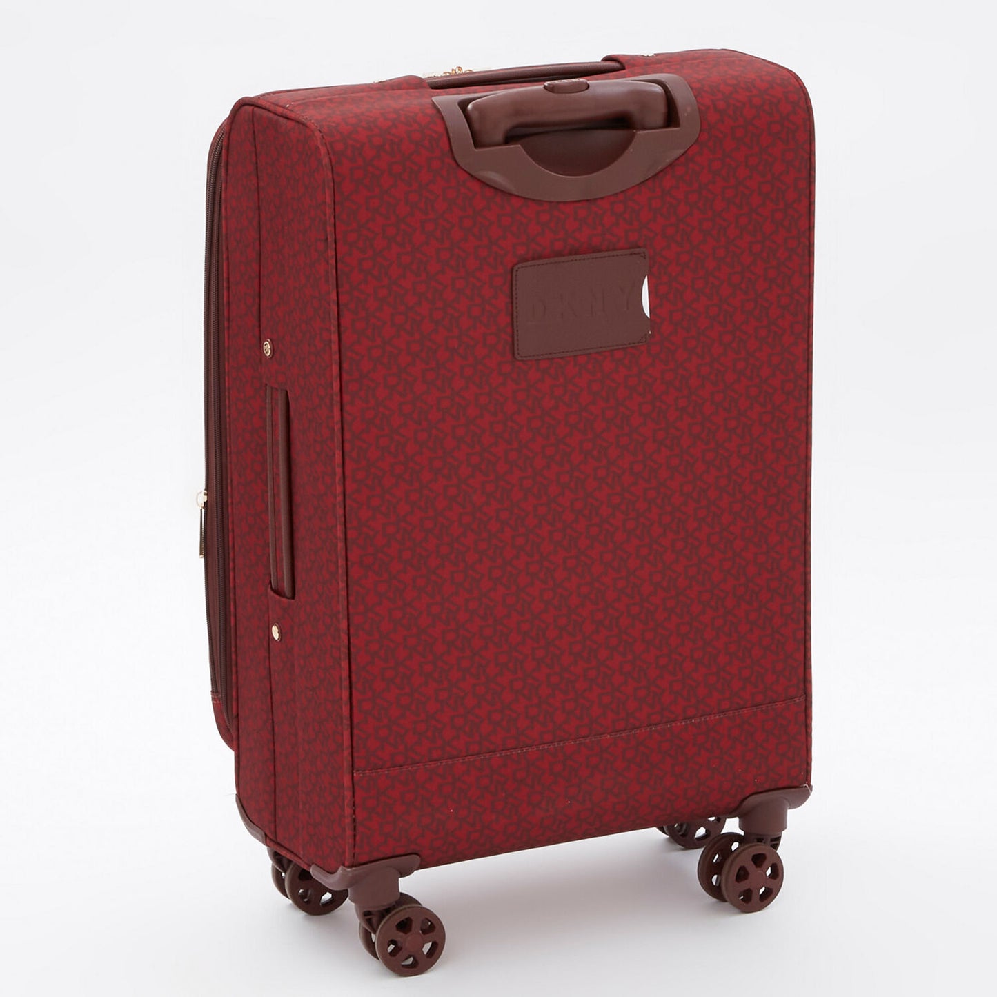 DKNY Dark Red Monogram Logo Suitcase-SET OF THREE