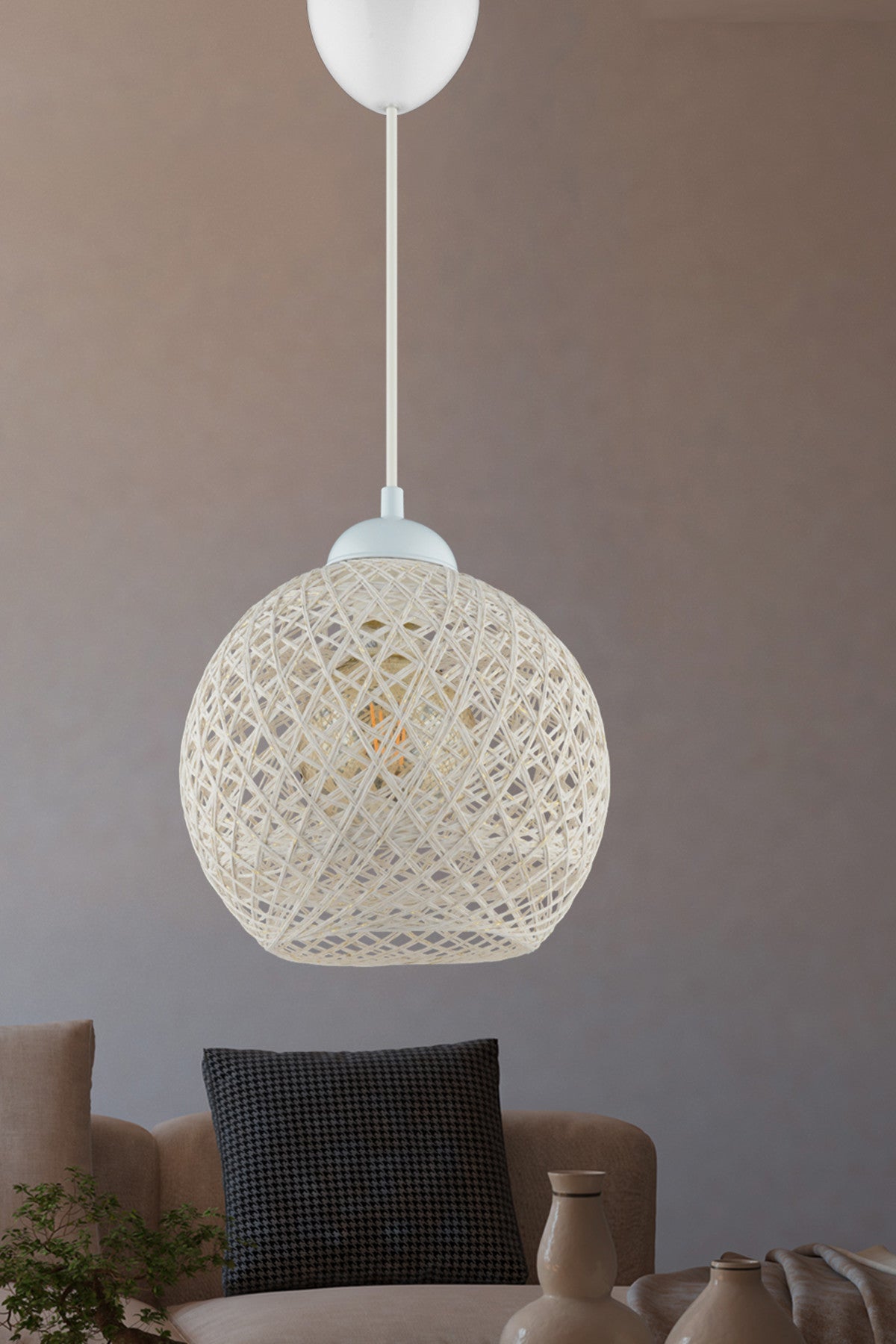 hmydesign Balle White Pendant Ball Chandelier DL097 Size: Black