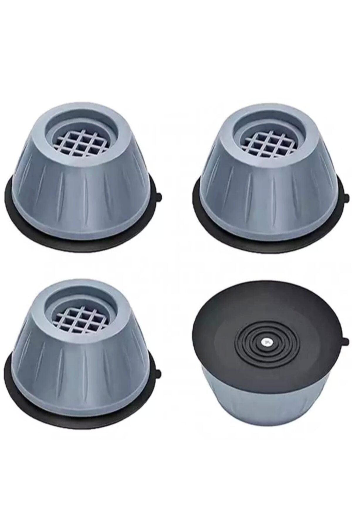 Kyrotech4 Pcs Washing Machine Anti-Vibration Anti-Slip Suction Cup Stopper Set Size: Gray