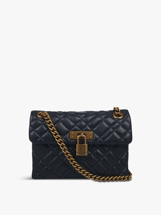 KURT GEIGER LONDON KGL MINI BRIXTON LOCK BAG - BLACK