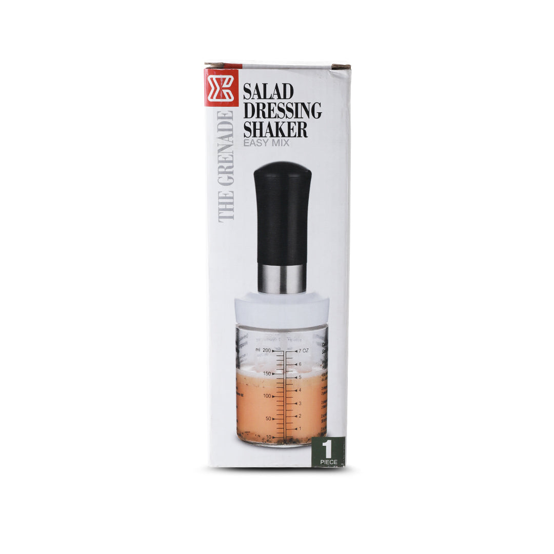 Alhoora Salad Dressing Shaker Clear/Black