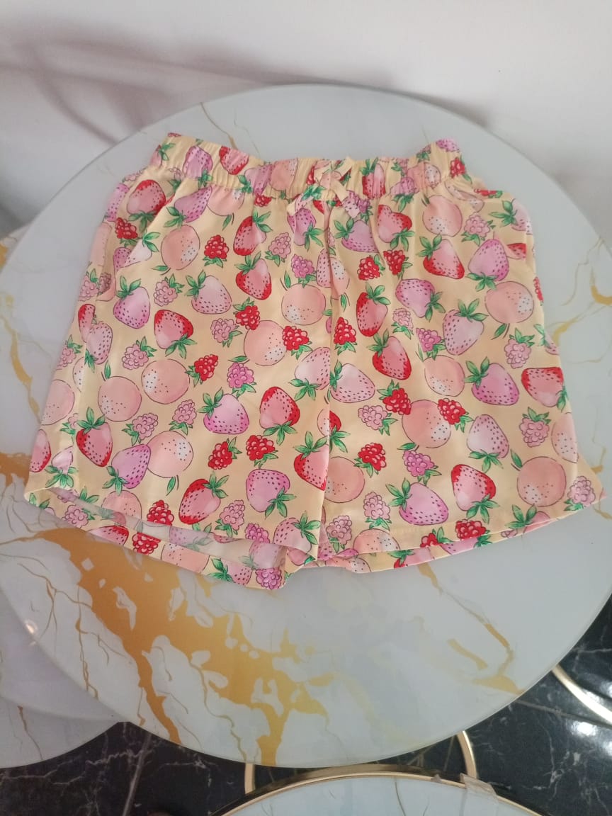2-piece set - Light beige/Strawberries