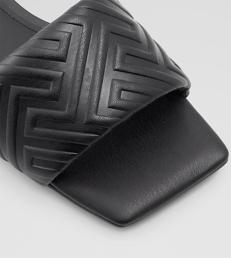 Aldo Cleona Flat Sandals Black