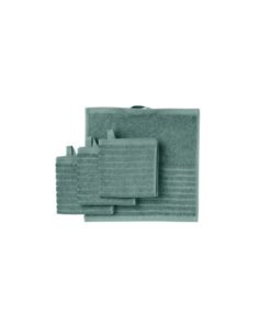 VÅGSJÖN Washcloth, grey-turquoise