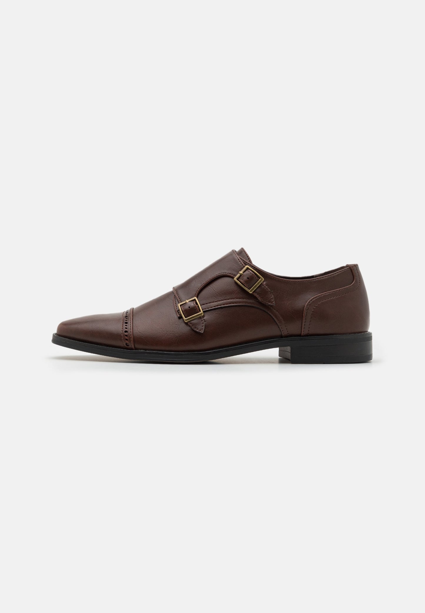 Pier One Smart Broguing slip-ons - brown