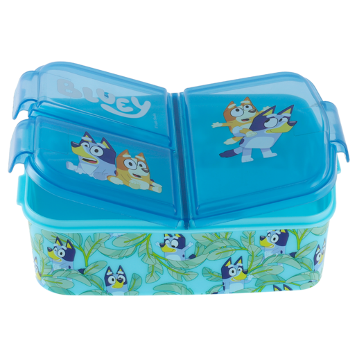 Bluey Blue Multi Section Lunch Box 6x18cm