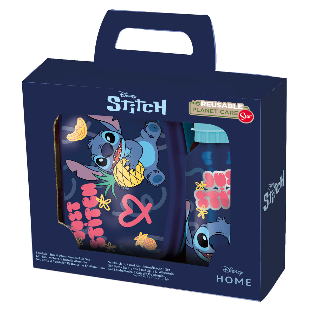 Disney Lilo & Stitch Sandwich Box & Sport Bottle Set