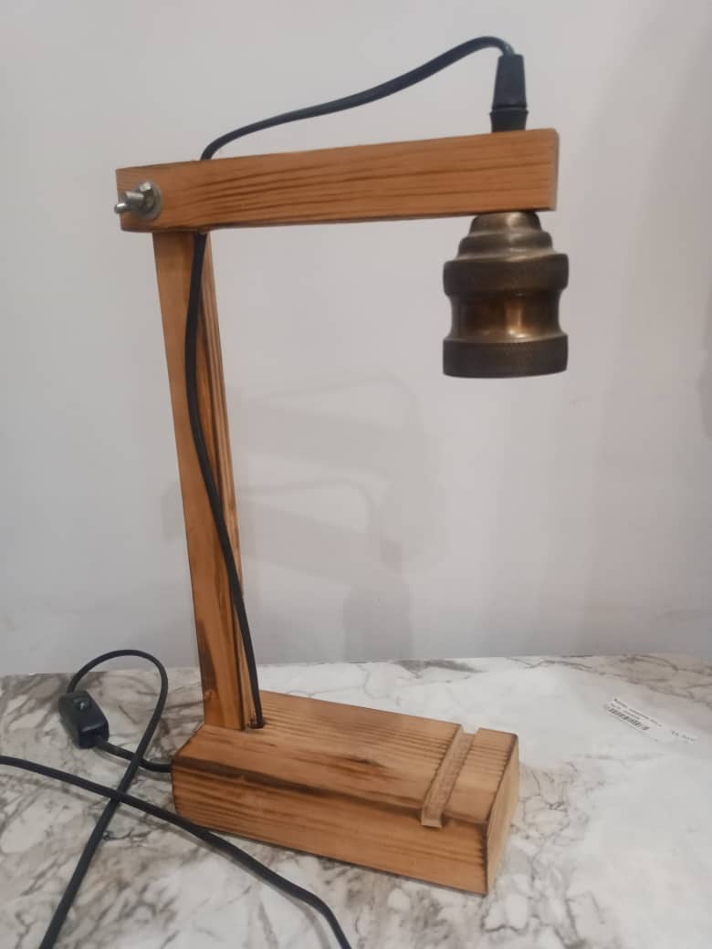 Hectic London Wooden Foldable Table Lamp