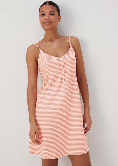 Matalan Coral Stripe Strappy Nightie