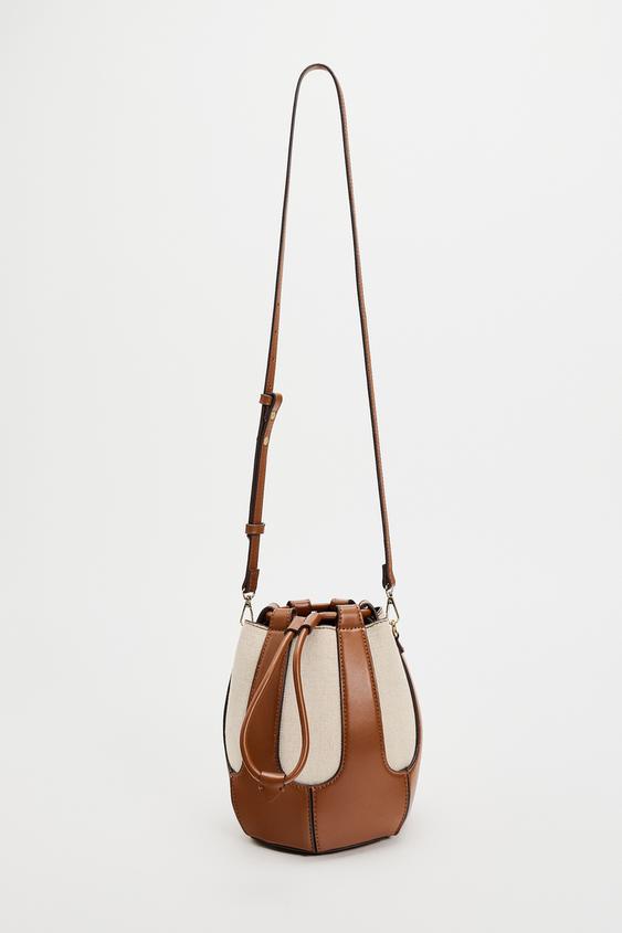 ZARA CONTRAST BUCKET BAG