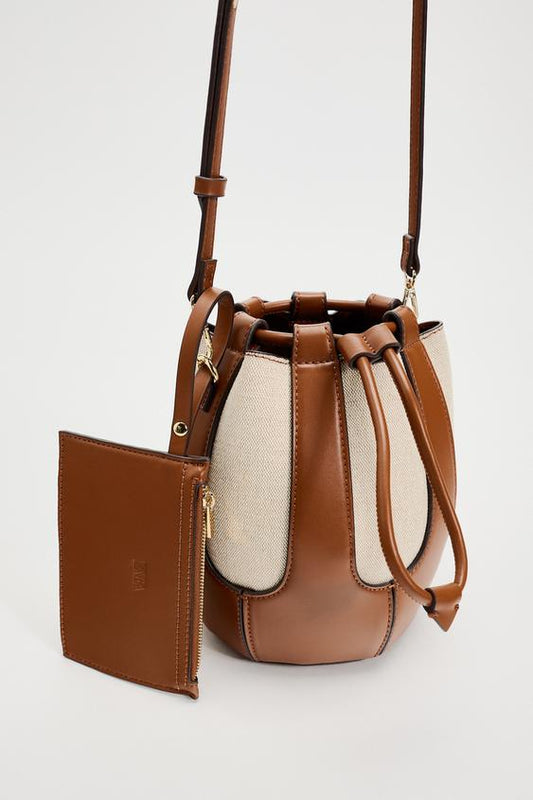 ZARA CONTRAST BUCKET BAG