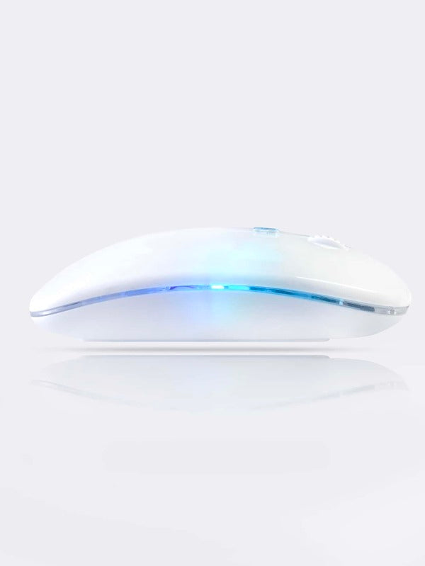 Shein Luminous Wireless Computer Mouse, Gaming Mouse-White
