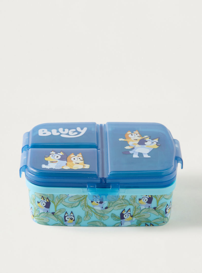 Bluey Blue Multi Section Lunch Box 6x18cm