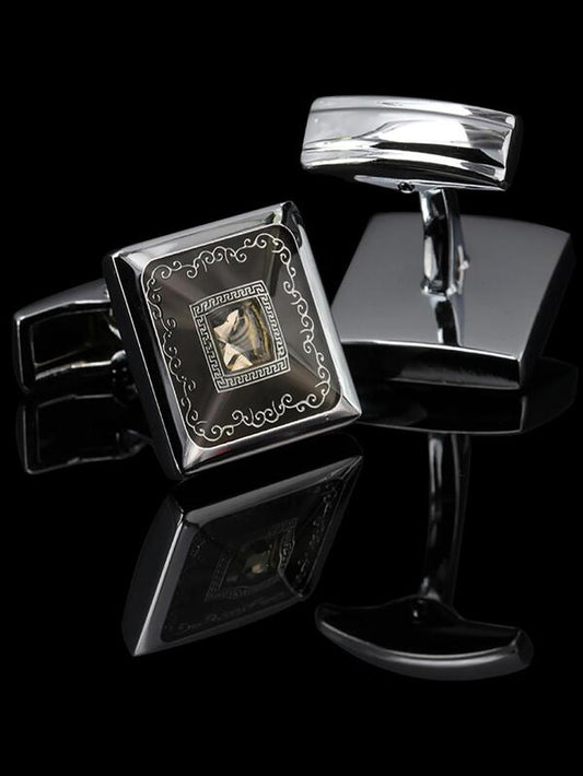 1pair High-end Business Cufflinks For Men's Suits, Exquisite Cufflinks As Suit Accessories