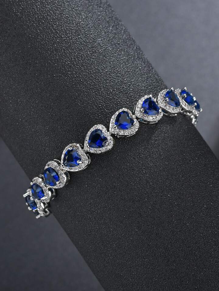 European crystal blue stone bracelet SJP