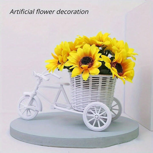 1pc Bicycle design artificial flower plant - Sunflower