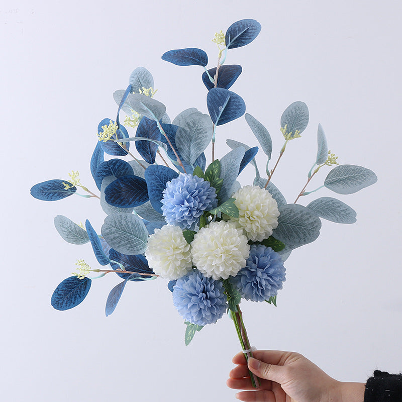 1pc Simulation eucalyptus leaf ball bouquet flower decor