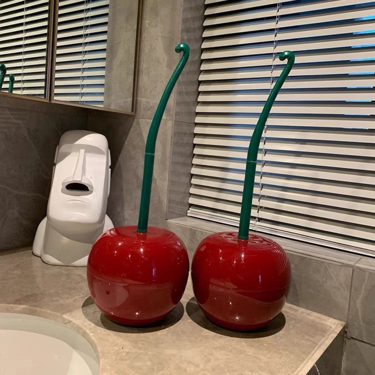 Cherry shaped toilet brush