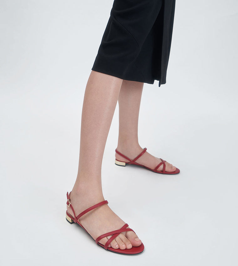 Charles & Keith Strappy Flat Sandals