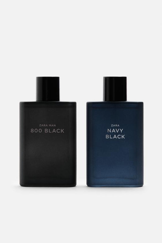 ZARA MAN NAVY BLACK + ZARA MAN 800 BLACK EDT 2 x 90 ML / 3.0 oz