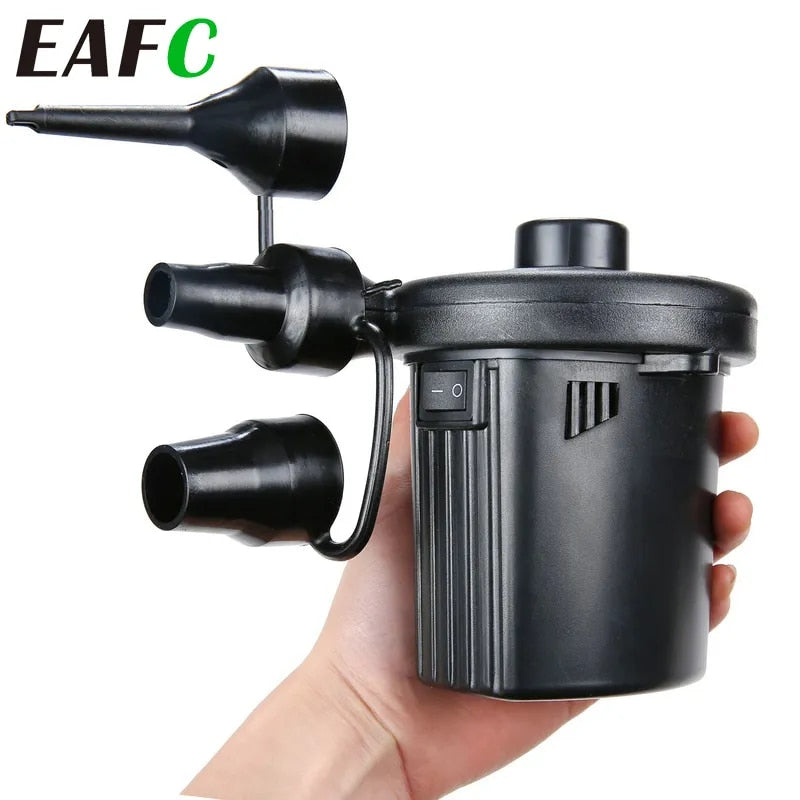 220V/12V Electric Inflatable Pump Quick Air Filling Compressor With 3 Nozzles for Car Air Mattress Camping Boat Cushion