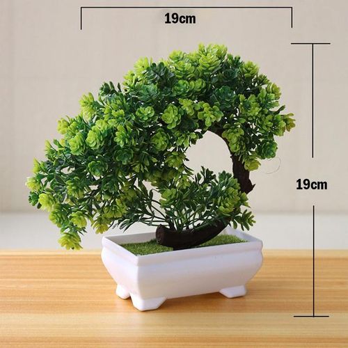 ACE DECOR Curve shape artificial plant green