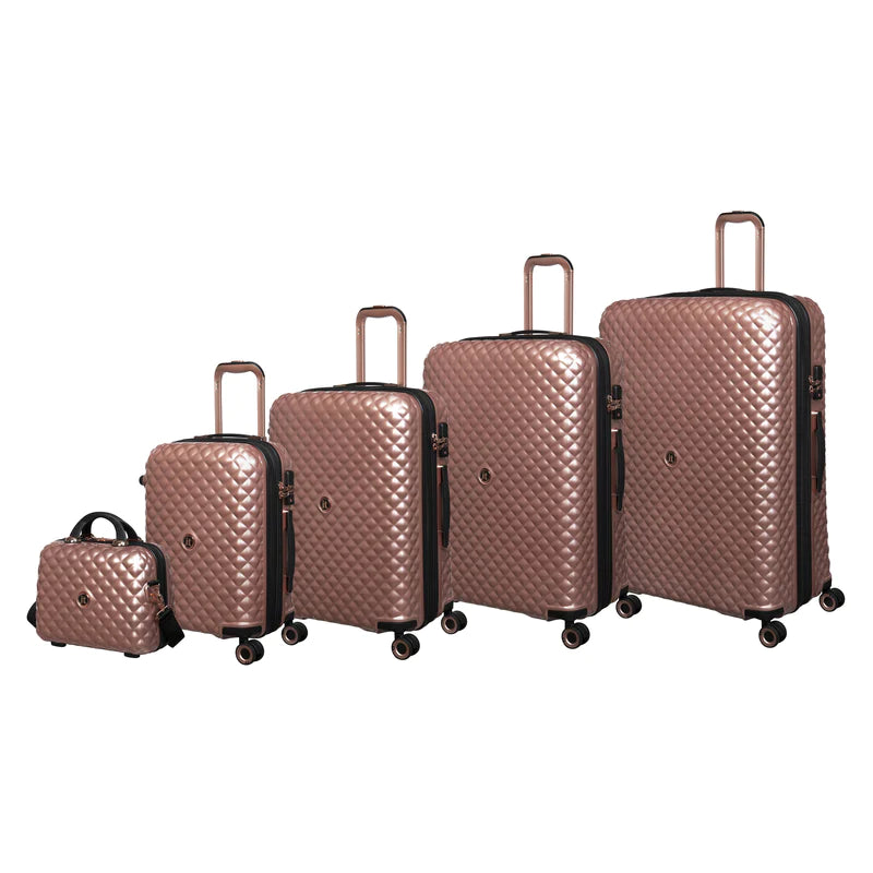 It Luggage METALIK Glitzy - 5pc Set (Metallic Rose Gold)