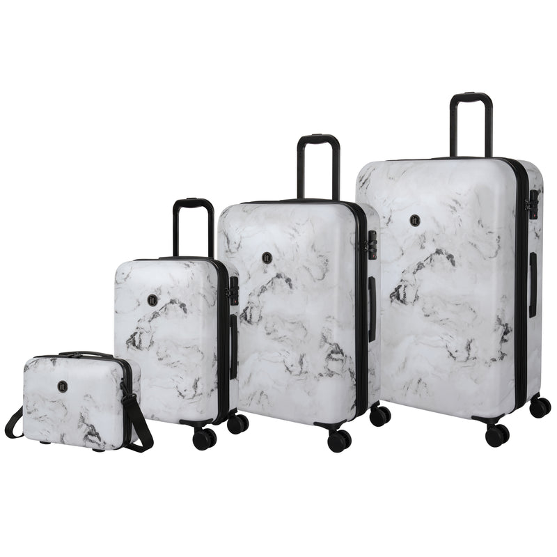 IT Luggage Metalik Sheen - Large (Greyscale Marble)