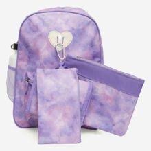 LOVE @ FIRST SIGHT Purple Tie Dye Backpack