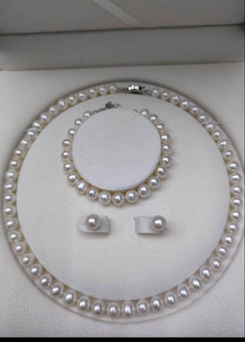 3pcs natural pearl jewelry sets SJP