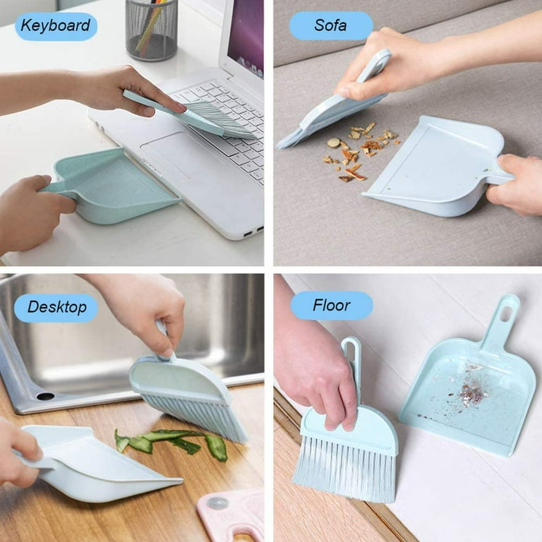 1pc Desktop broom and dustpan: Small