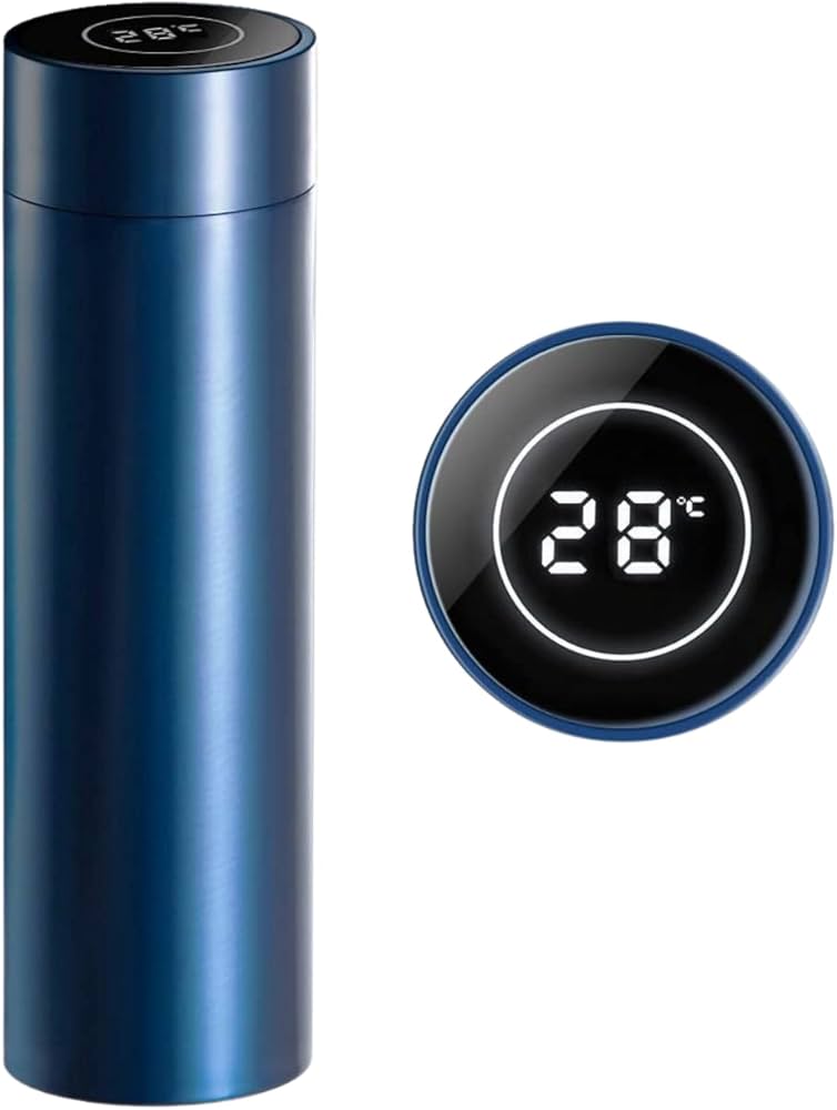 Ceedex Temperature Display Water Smart Cup  - Navy Blue