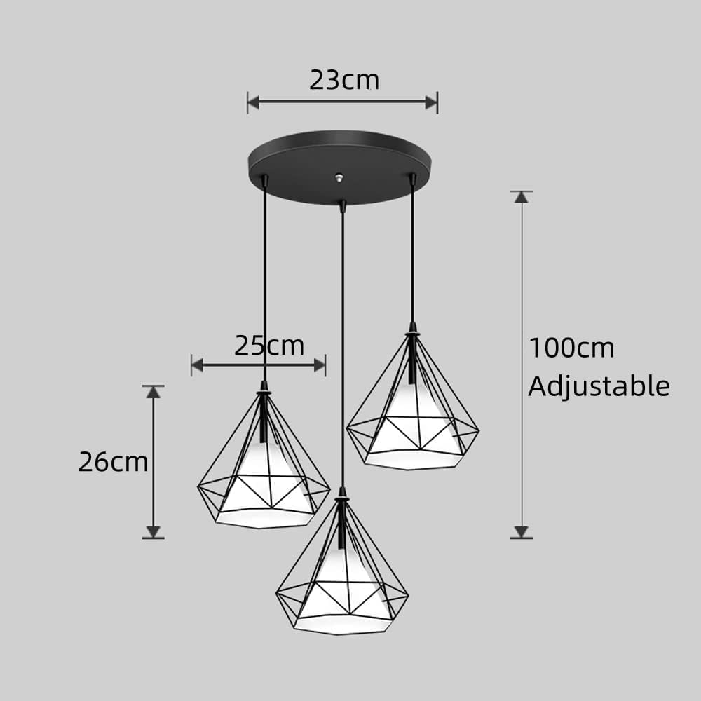 Vmax Pendant Light Black Iron Hanging Cage Vintage Led Lamp E27 Industrial Loft Retro Dining Room Restaurant Bar Counter