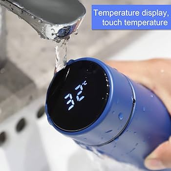 Ceedex Temperature Display Water Smart Cup  - Navy Blue