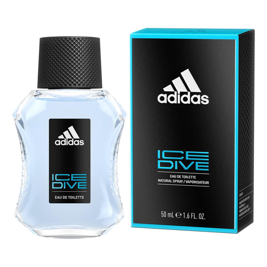 Adidas Mens  Ice Dive Eau De Toilette Spray for Men, 1.7 fl oz