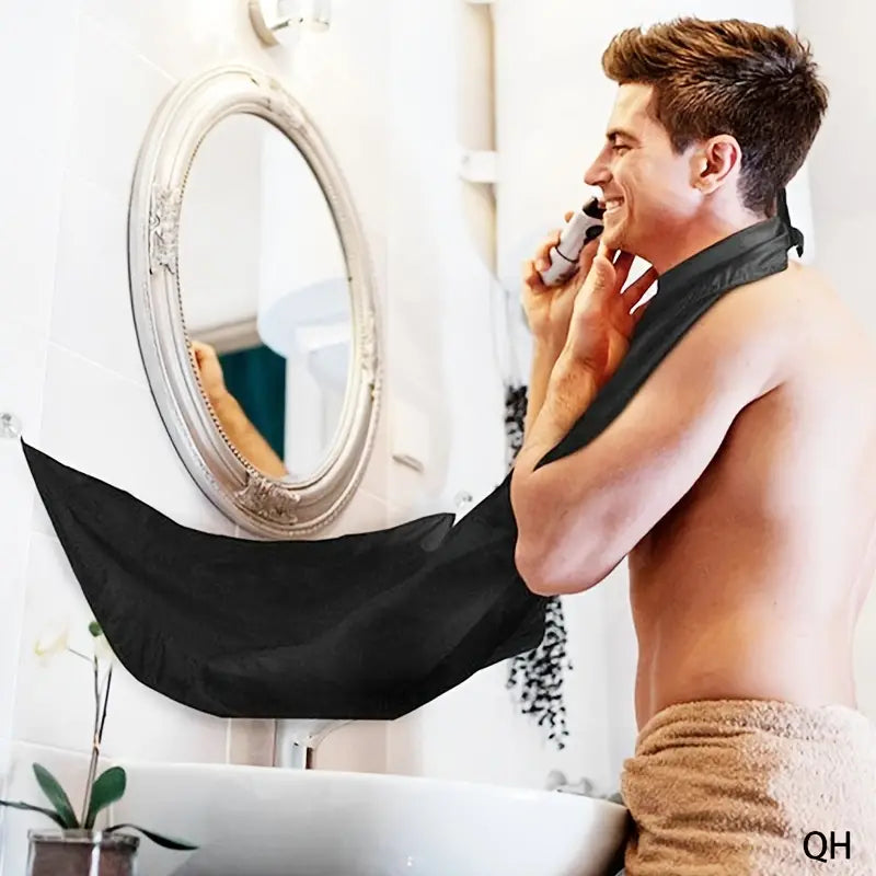 A Practical and Thoughtful Gift for Men: Beard Shave Apron Bib Trimmer Holder Rack