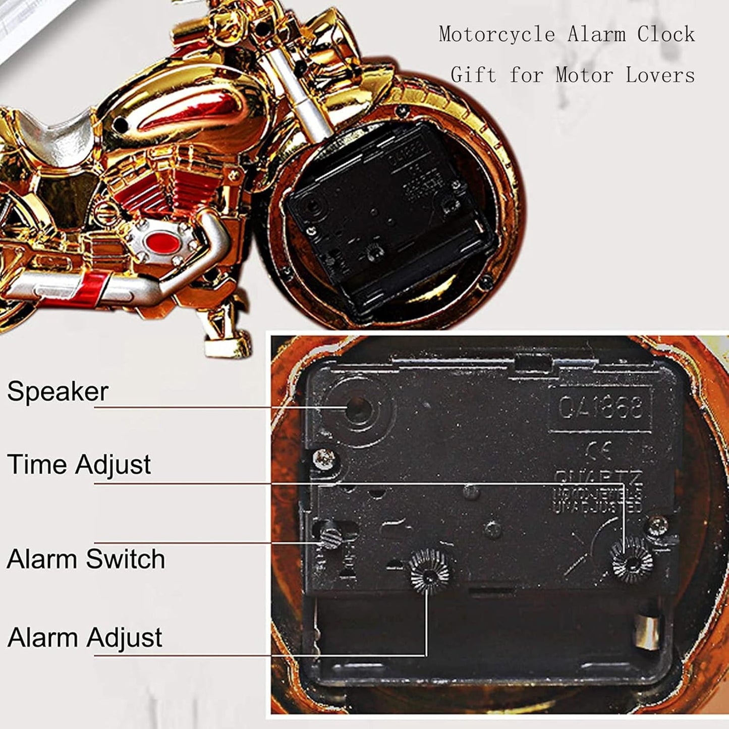 Ace Home Essentials Artistic Motorcyle alarm clock