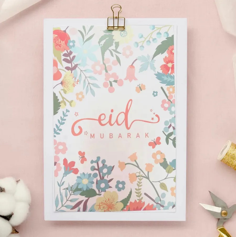 Luxury Floral Eid Gift Wrapping Paper