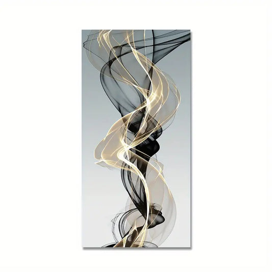 1pc Nordic Abstract Ribbon Canvas Painting - Modern Wall Art for Living Room and Bedroom Decor