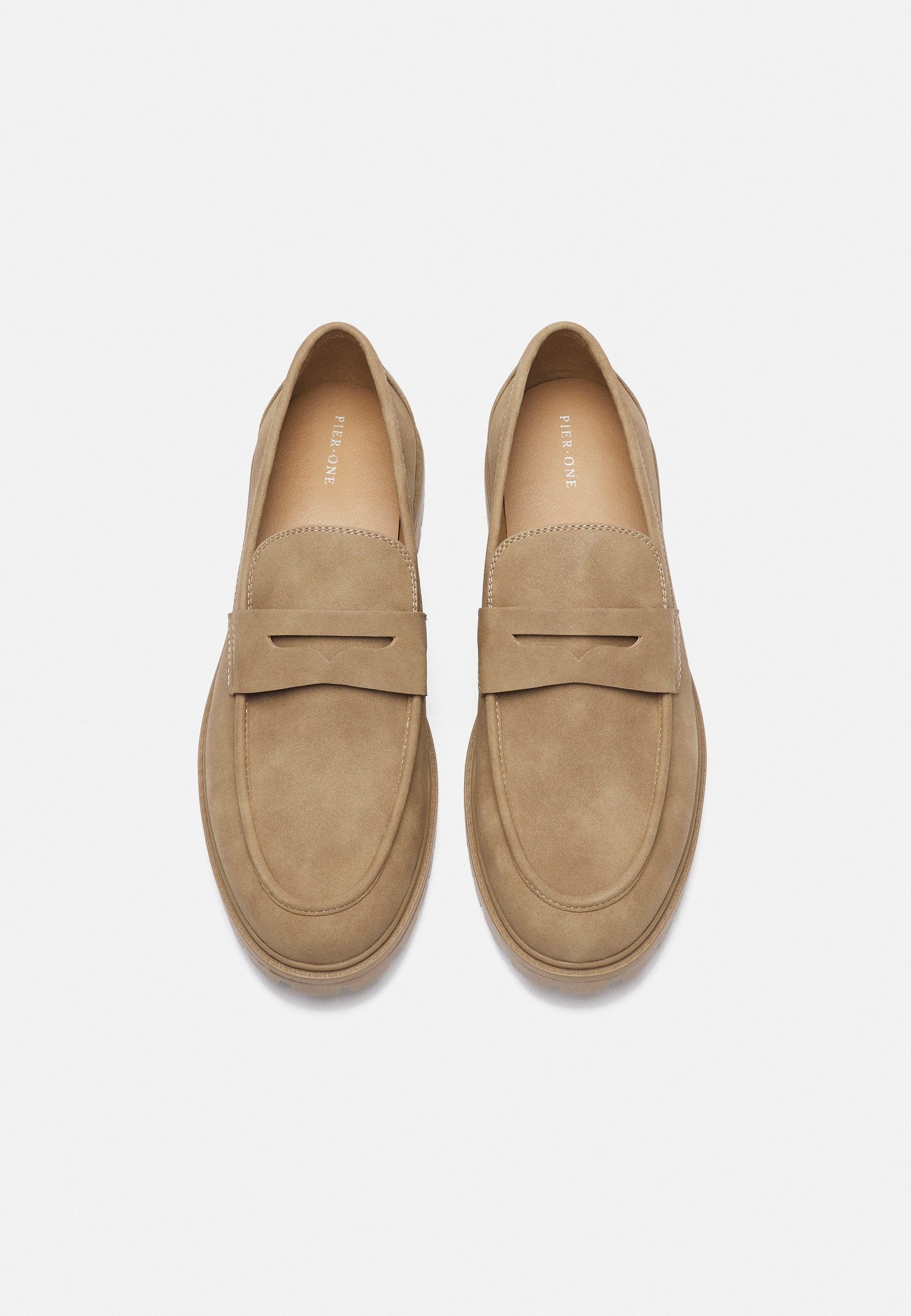 Pier One UNISEX - Slip-ons - beige