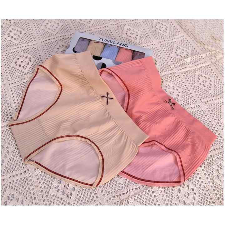 Underwear Hub  Low-Rise Seamed Panties set of 5 (TUNVLANG pant 💯 pure cotton pant)