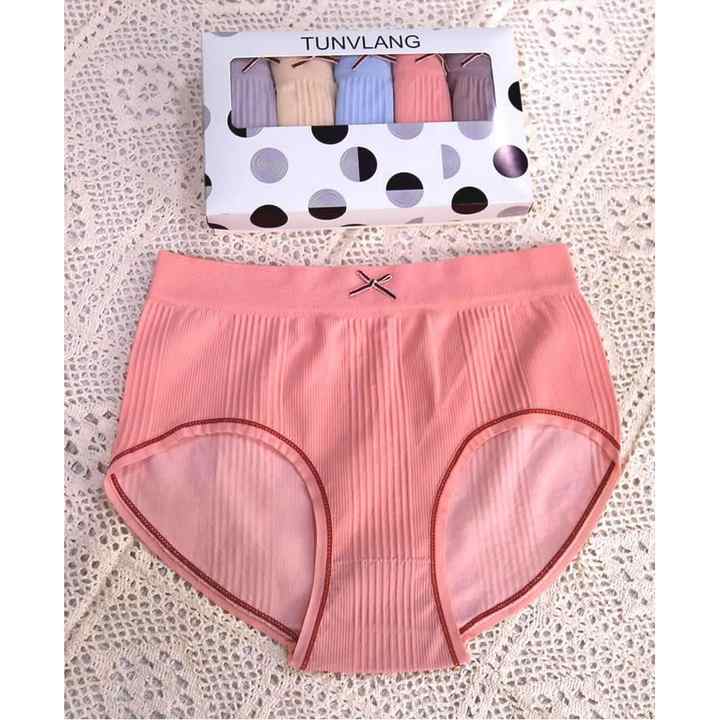 Underwear Hub  Low-Rise Seamed Panties set of 5 (TUNVLANG pant 💯 pure cotton pant)