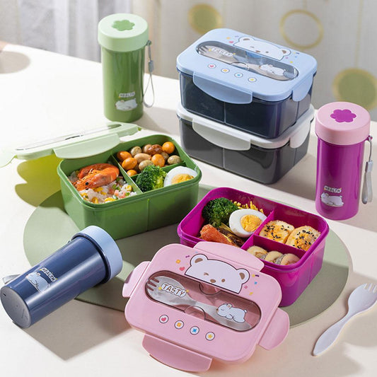 1pc Kids lunch box with water bottle set