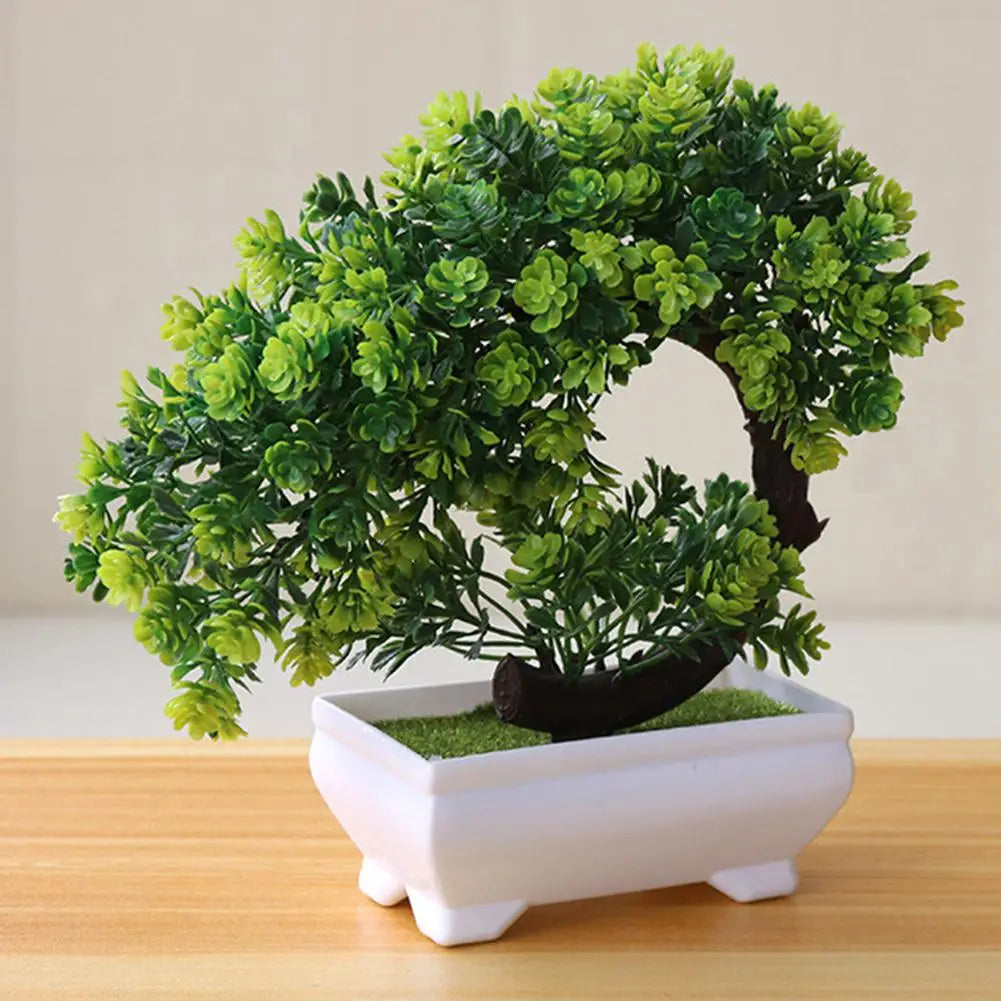 ACE DECOR Curve shape artificial plant green