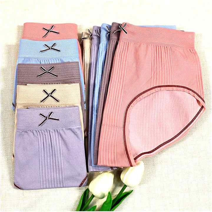 Underwear Hub  Low-Rise Seamed Panties set of 5 (TUNVLANG pant 💯 pure cotton pant)