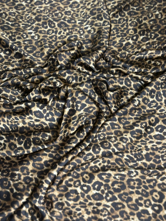 K&Y leopard brown silk 4yards