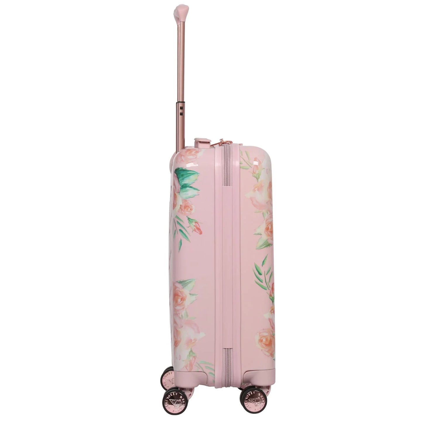 Aerolite (55x35x20cm) Premium Hard Shell Designer Cabin Suitcase: Rose Blush