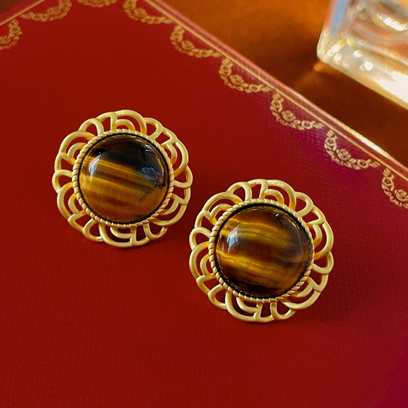 Revised Tigers Eye Gem Earring SJP